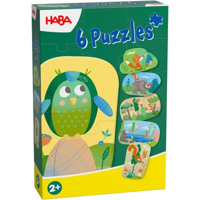 Puzzle HABA "6 erste Puzzles Waldtiere", bunt, Puzzles, Kinder, Pappe, Motiv Image