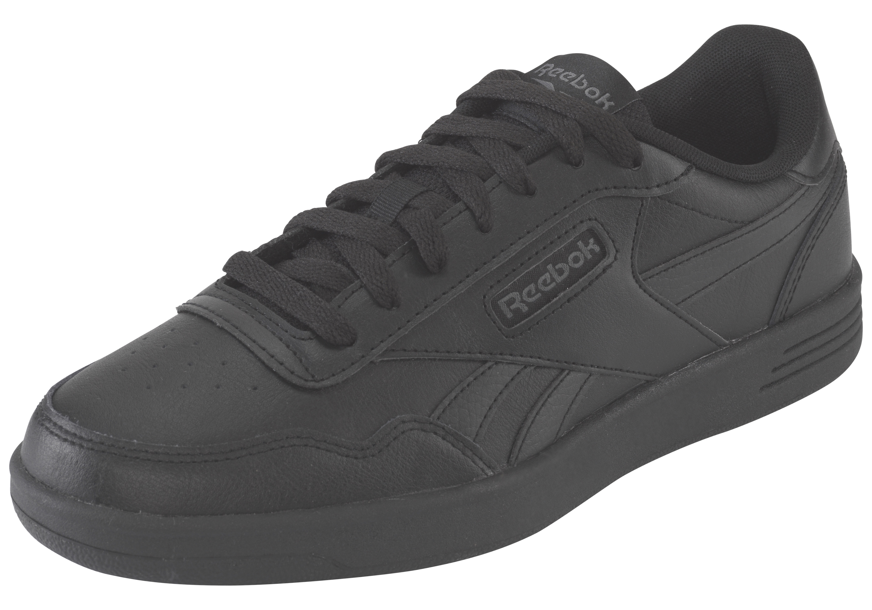 Sneaker REEBOK CLASSIC "REEBOK COURT ADVANCE", Damen, Gr. 36,5, cschwarz, purgry, cschwarz, Synthetik, Schuhe Sneaker