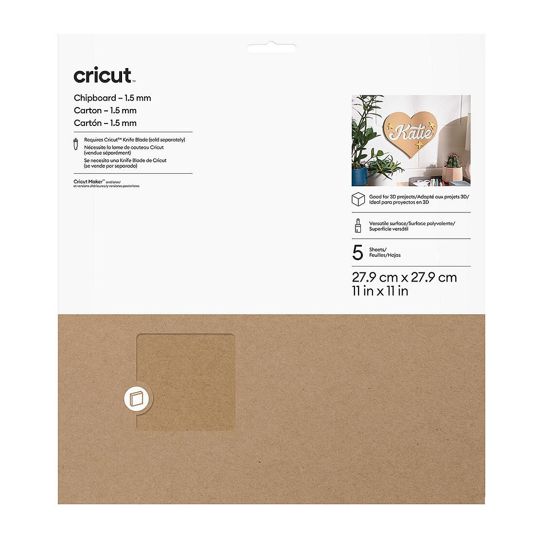 Cricut Chipboard Sampler | 1.5 mm | Brown