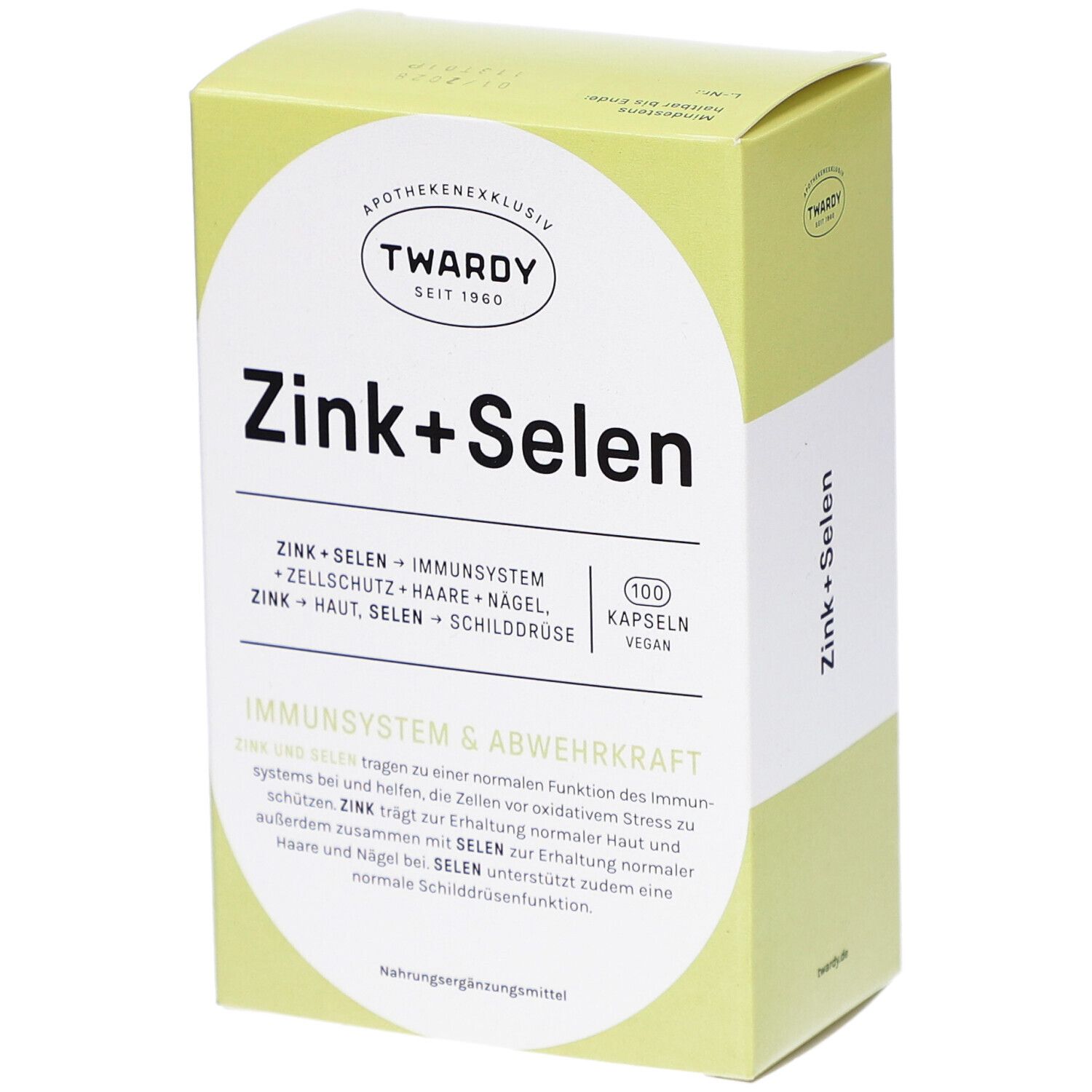 Zink+Selen Kapseln vegan 100 St Image