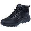 Trekkingschuh SKECHERS "HILLCREST 2.0", Herren, Gr. 42, schwarz, Lederimitat, Textil, casual, Schuhe, Schnürboots, Freizeitschuh, wasserabweisend