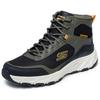 Trekkingschuh SKECHERS "HILLCREST 2.0", Herren, Gr. 44, grün (oliv, schwarz), Lederimitat, Textil, casual, Schuhe, Schnürboots, Freizeitschuh, wasserabweisend