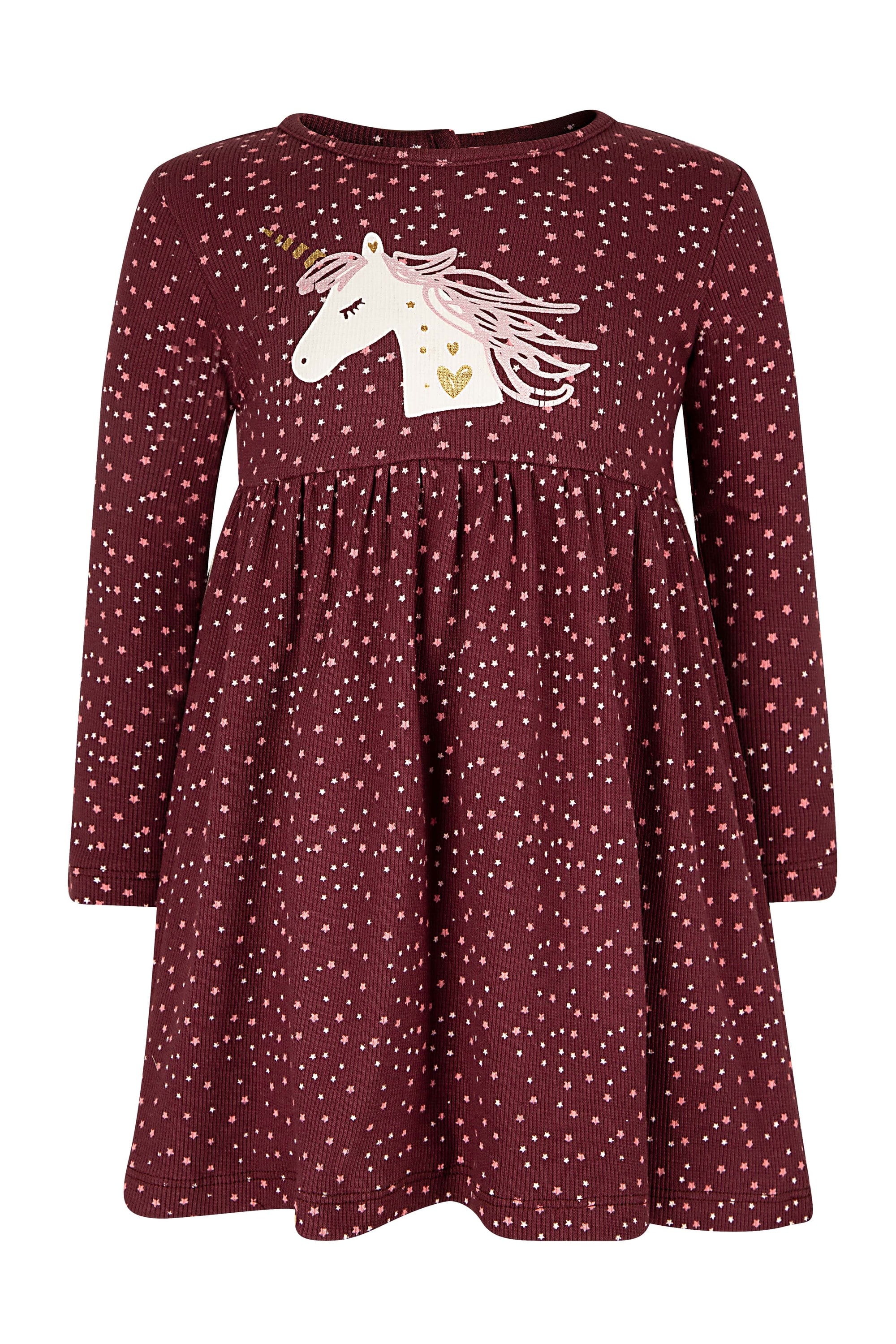 Sommerkleid HAPPY GIRLS "dress", Mädchen, Gr. 110, EURO-Größen, berry, Stoff, 100% Baumwolle, normal, Kleider Image