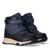 Winterboots TOMMY HILFIGER, Kinder, Gr. 31, schwarz (schwarz, blau), Synthetik, Textil, sportlich, Schuhe, Snowboots, Babystiefel mit Warmfutter