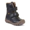 Winterstiefel FRODDO "LINZ WOOL TEX HIGH", Kinder, Gr. 30, blau (dunkelblau), Glattleder, klassisch, Schuhe, Klettstiefel, Snowboots mit Wollfutter