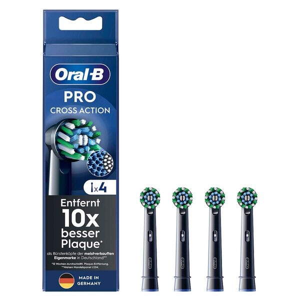 Oral-B Zahnbürstenaufsätze »PRO Cross Action« 4 Stück schwarz Image