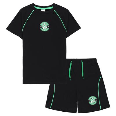 Hibernian-Kurzpyjamas – Schwarz – Jungen Image