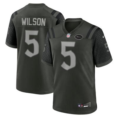 Herren-Nike Garrett Wilson Gotham Green New York Jets 2025 Rivalries Collection Spieltrikot Image