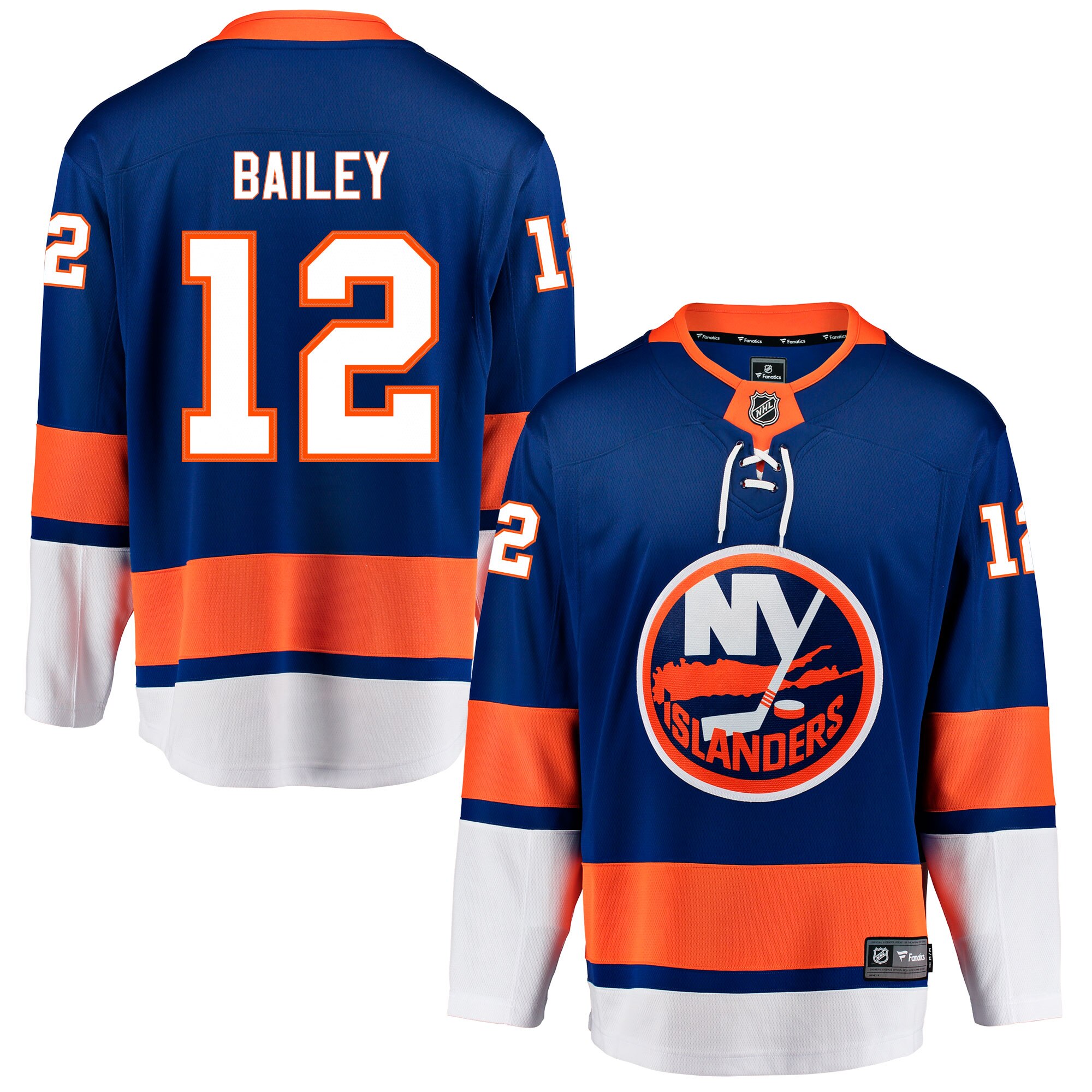 New York Islanders Fanatics Branded Home Breakaway Jersey - Josh Bailey - Mens Image