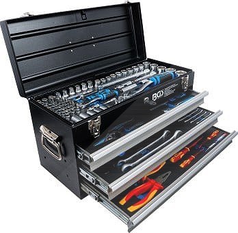 Bgs Elektriker-Metall-Werkzeugkoffer, 3 Schubladen mit 147 Werkzeugen [Hersteller-Nr. 3350] Image