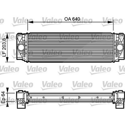 Valeo Ladeluftkühler [Hersteller-Nr. 818732] für Mercedes-Benz, VW Image