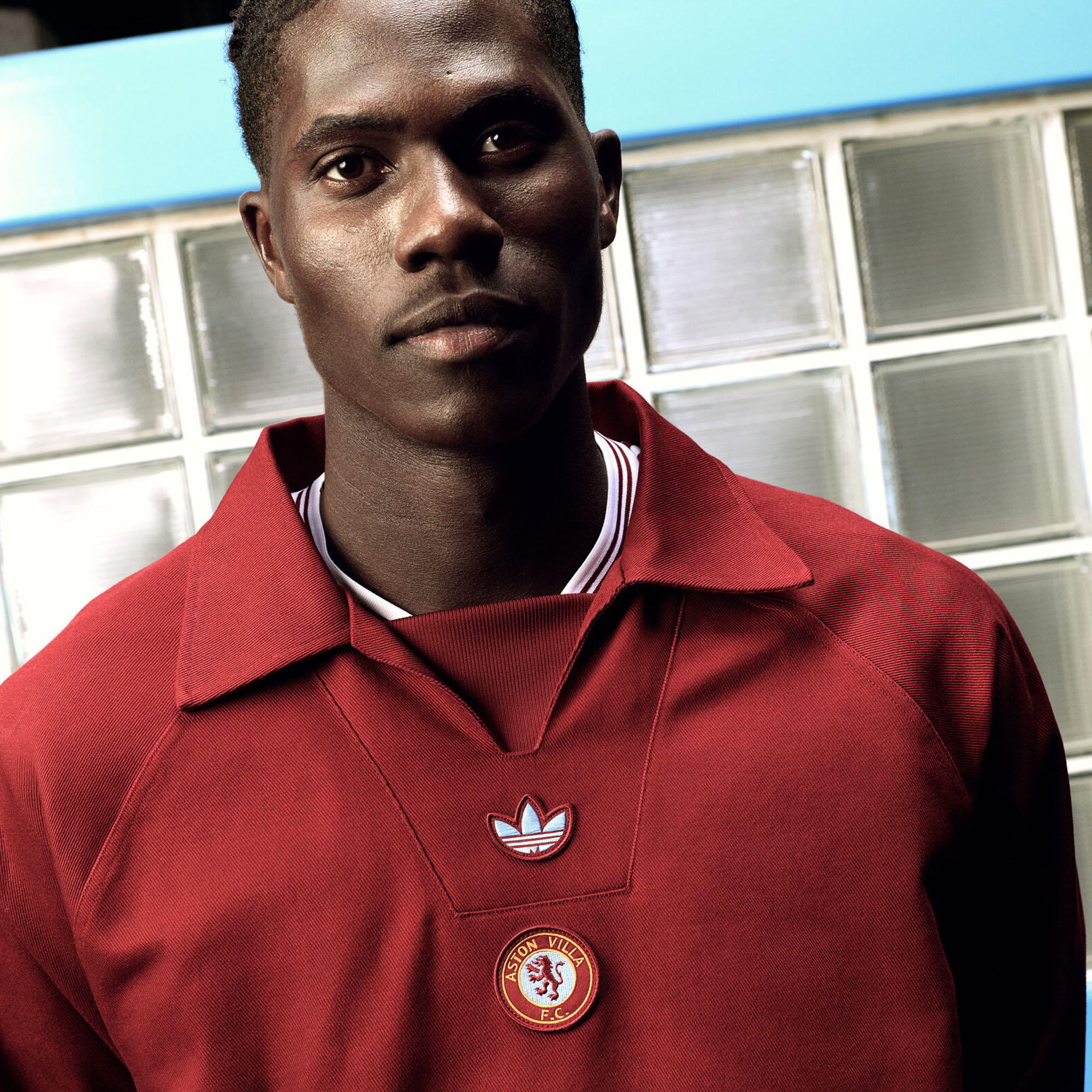 Aston Villa adidas Icon Drill Top – Weinrot Image