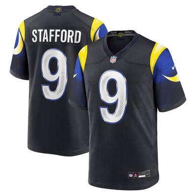 Nike Matthew Stafford Mitternachtsblaues Los Angeles Rams 2025 Rivalries Collection Spieltrikot für Herren Image