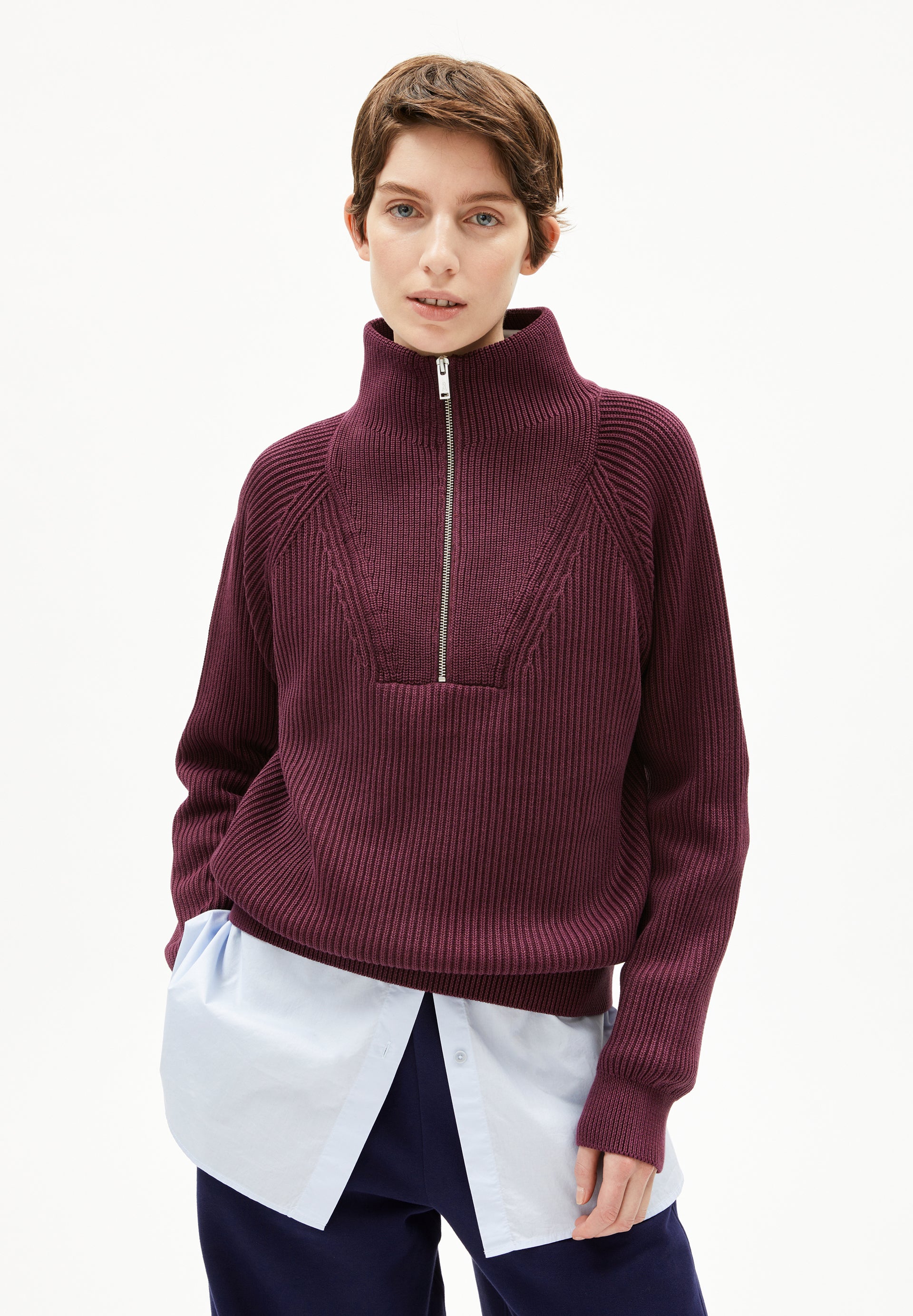 RONYIAAS GMT DYE | Pullover aus Bio-Baumwolle - rot (M) Image