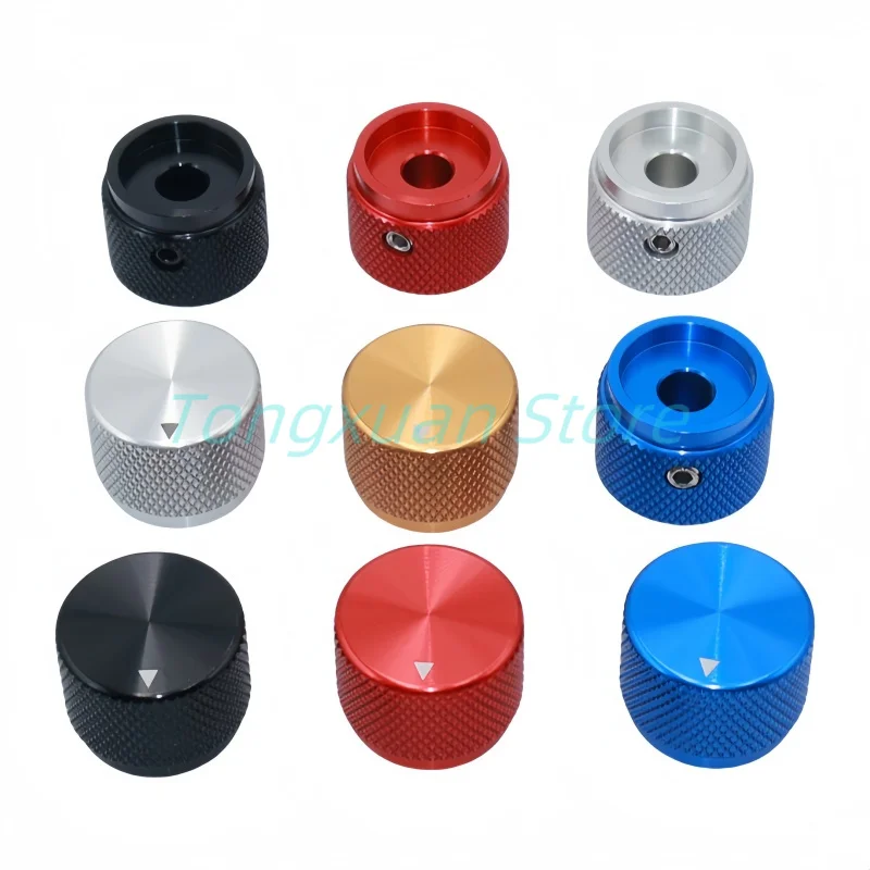 1pc Solide Bearbeitete 20x15,5mm Aluminium Drehgeber Potentiometer Lautstärke Schalter Knopf Verstärker Steuerung Lautstärke Taste Kappen Image