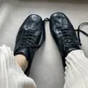 Lässige flache Retro-Sneaker zum Schnüren, weiche, bequeme Wanderschuhe, runde Zehen-Sportschuhe, Größe 35–44