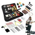 Kit di strumenti per la configurazione della chitarra Kit di strumenti per la manutenzione 72X con borsa per il trasporto Accessori per strumenti a corda per set per la cura dei musicisti con corde