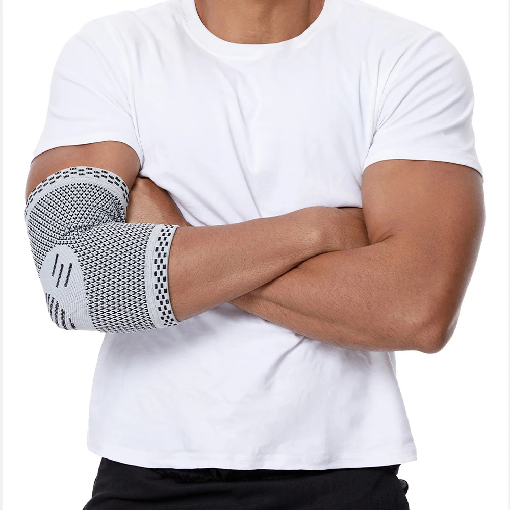 1 Stück Ellenbogenbandage für Sehnenentzündung, Tennis-Ellenbogen-Kompressions-Stützhülse zur Linderung von Ellenbogenschmerzen, Training, Gewichtheben Image