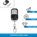 Telecomando universale per apriporta garage a 4 pulsanti 433 MHz Clone fisso Apprendimento Rolling Code Duplicatore Garage Telecomando in metallo