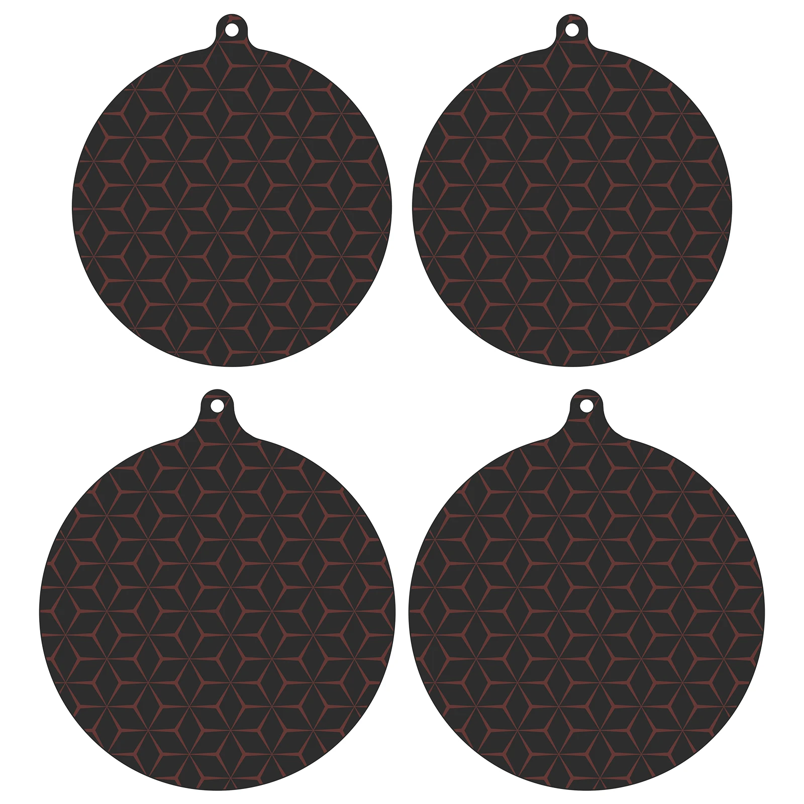 4Pcs Thermochrome Silikon Induktion Kochfeld Matte Temperatur Beständig Induktion Kochfeld Schutz Rutschfeste Induktion Kochfeld Image