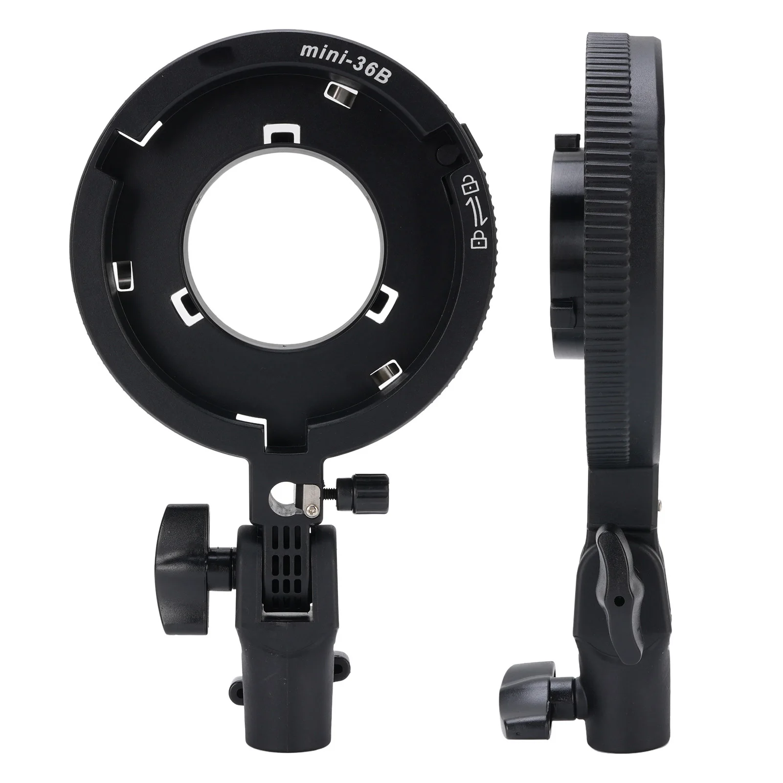 MINI Bowens zu Standard Bowens Mount Adapter Quick Set-up Kamera Blitzhalterung aus Aluminiumlegierung für Studiobeleuchtungszubehör Image