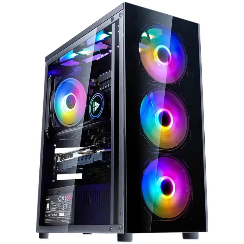 Host-Computer, kompletter Satz einzigartiger wassergekühlter E-Sport-Spiel, Büro, Zuhause, integrierter Maschine Image