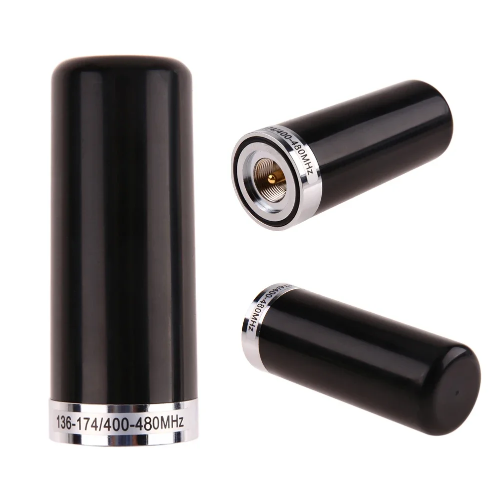 Kurze Dual Band UHF/VHF Antenne Antenne HH-N2RS PL-259 für Auto Mobile Radio Gain Rod Gain Sockel 144/435 MHz Antenne Image