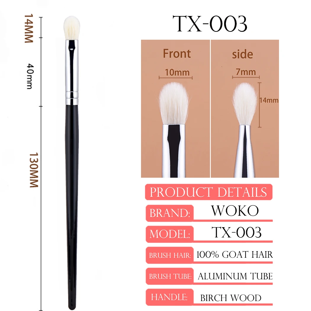 Make Up Eyeshadow Brush 100% Goat Hair Eyeshadow Brush Blending Makeup Brushes Birch Pro Eye Shadow Blending Makeup Tools