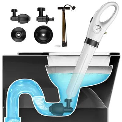 New toilet pipe unclogger, air gun, sewer cleaner, one shot pneumatic toilet floor drain and sewer drainage unclogging tool
