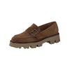 Slipper PAUL GREEN "Paul Green Slipper Veloursleder", Damen, Gr. 38, braun (toffee), Veloursleder, casual, Schuhe