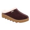 Pantoffel ROHDE "FOGGIA-D", Damen, Gr. 37, lila (aubergine), Veloursleder, klassisch, Schuhe, Hausschuh, Clog mit herausnehmbarer Innensohle aus Lammwolle