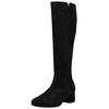 Stiefel GABOR "Gabor Stiefel Veloursleder", Damen, Gr. 38, schwarz, Veloursleder, casual, Schuhe