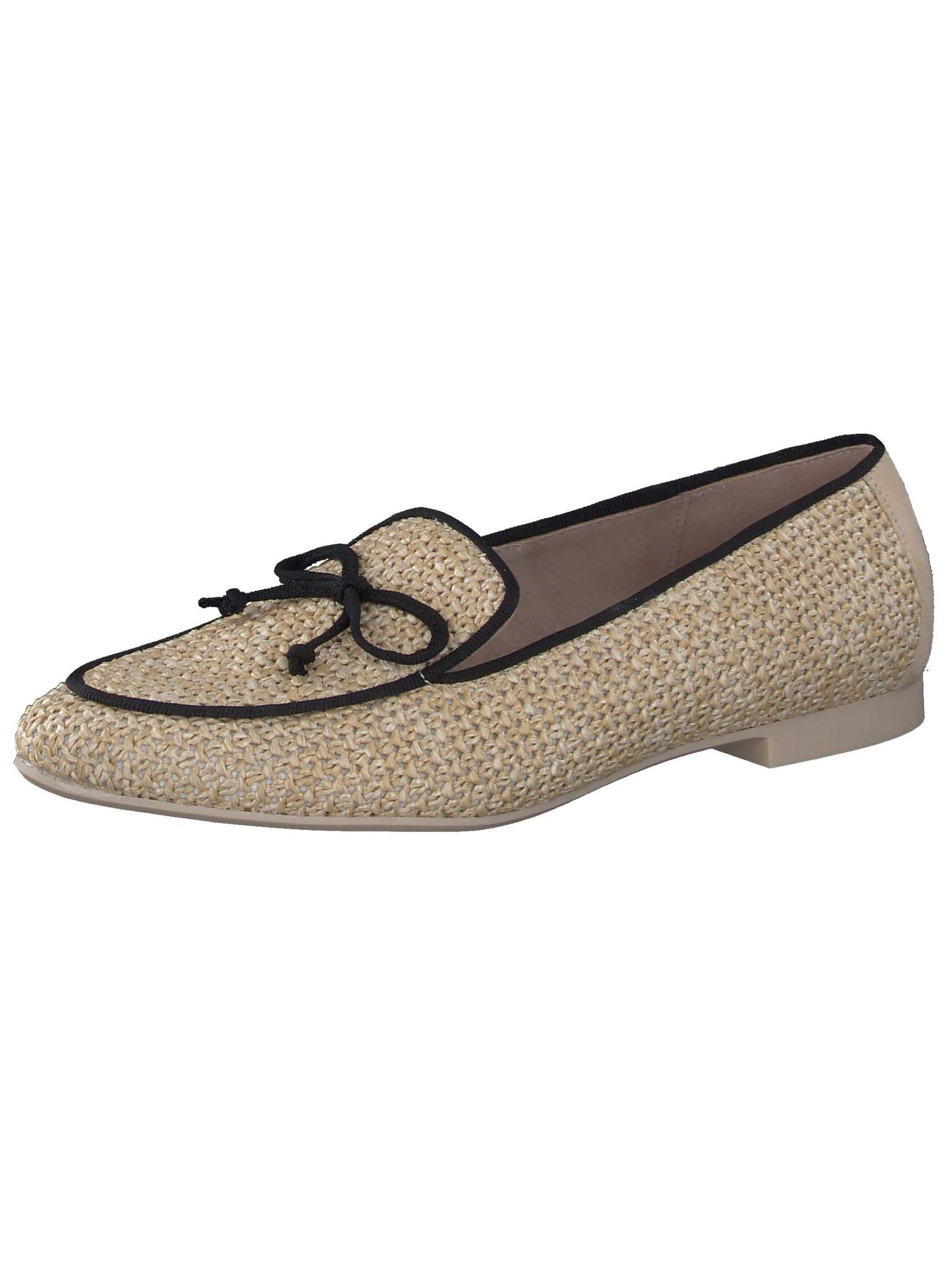 Slipper PAUL GREEN "Paul Green Slipper Textil", Damen, Gr. 40,5, braun, schwarz, Textil, Casual, Schuhe