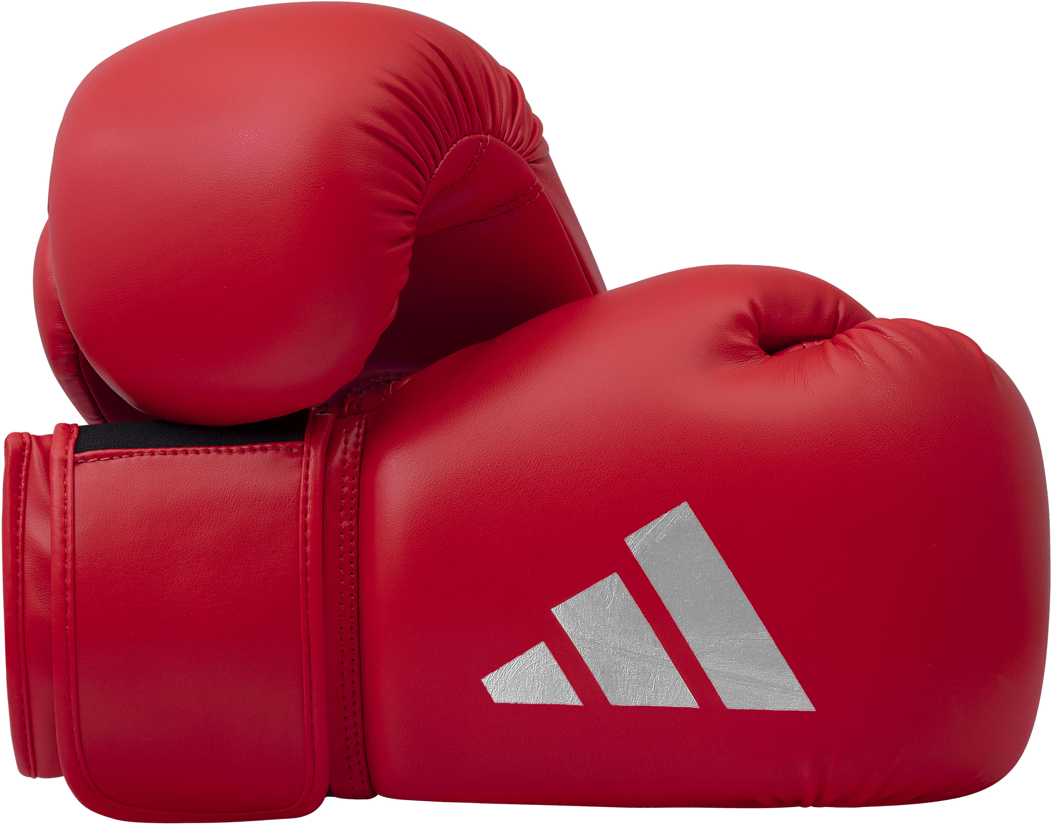 Boxhandschuhe ADIDAS PERFORMANCE "Speed 50" Gr. 16, rot (rot, weiß), Boxhandschuhe, 16, Obermaterial: 100% Kunstleder Image