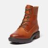 Schnürboots TIMBERLAND "BRIMFIELDMID LACE UP BOOT", Gr. 38,5, braun (medium braun full grain), Leder, sportlich, Schuhe, Winterstiefel, Schnürstiefel, Winterschuhe