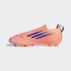 Fußballschuh ADIDAS PERFORMANCE "F50 LEAGUE LACELESS FIRM/MULTI-GROUND E KINDER", Gr. 33, beam orange, lucid blau, cloud weiß, Synthetik, Textil, sportlich, Schuhe, geeignet für Rasen- und Kunstrasenplätze