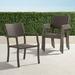 Set of 4 Cafe Square Back Stacking Chairs - Bronze - Frontgate