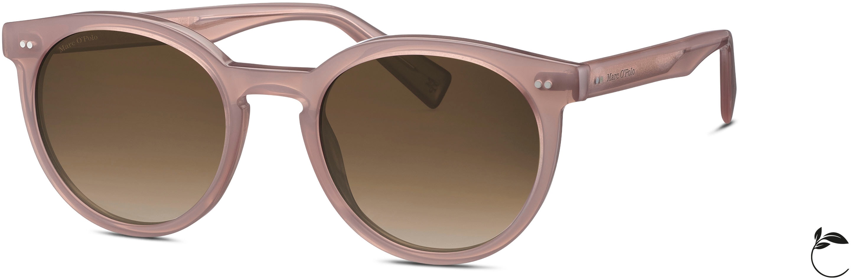 Sonnenbrille MARC O'POLO "506220", Damen, milky rosé, Sonnenbrillen, Form Panto, Logoschriftzug auf Bügel und Glas, CR 39 Image