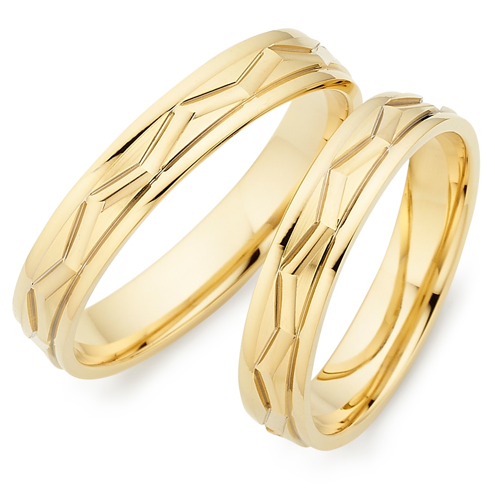 Trauring PHÖNIX "Schmuck, Partnerring, Ehering, Verlobungsring, Freundschaftsring" Gr. 65, gelbgoldfarben, Fingerringe, 65, Silber 925 (Sterlingsilber), 4mm, Made in Germany Image