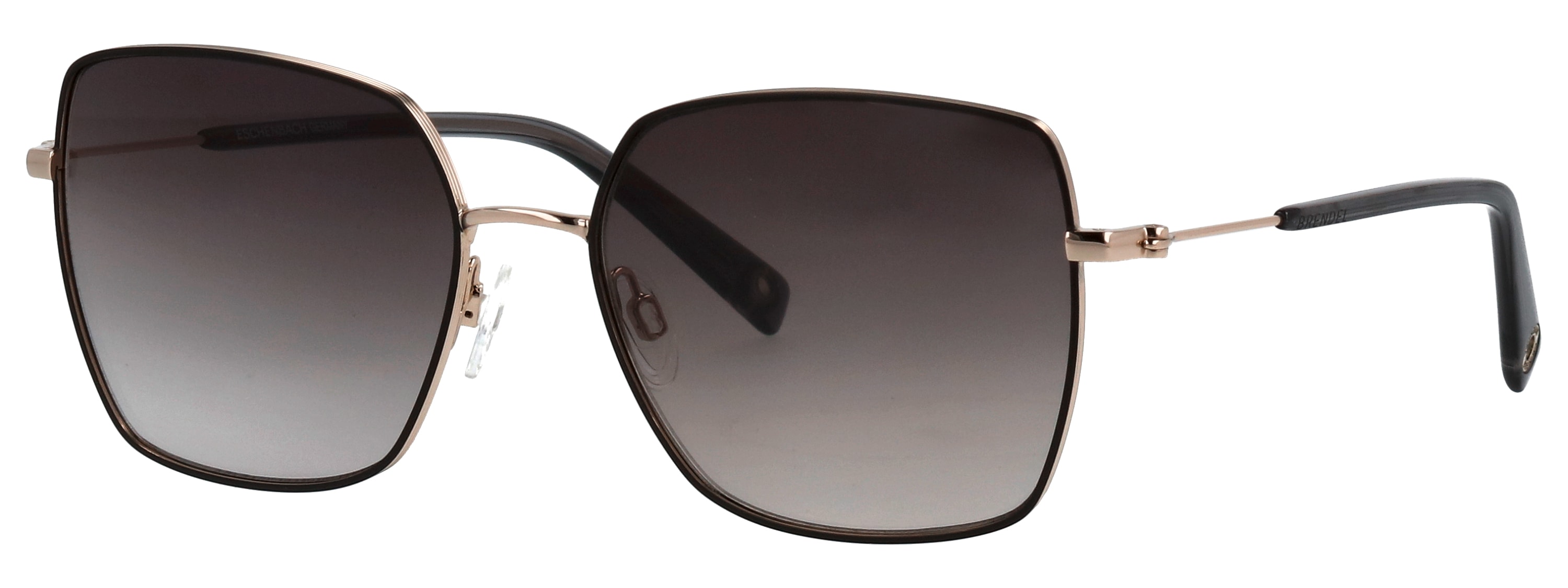 Sonnenbrille BRENDEL EYEWEAR "905059", Damen, schwarz (umwerfendes schwarz, hellgold), Sonnenbrillen, Form Karree/Eckig, leichter Verlaufstönung, Polyamid UV 400 Image