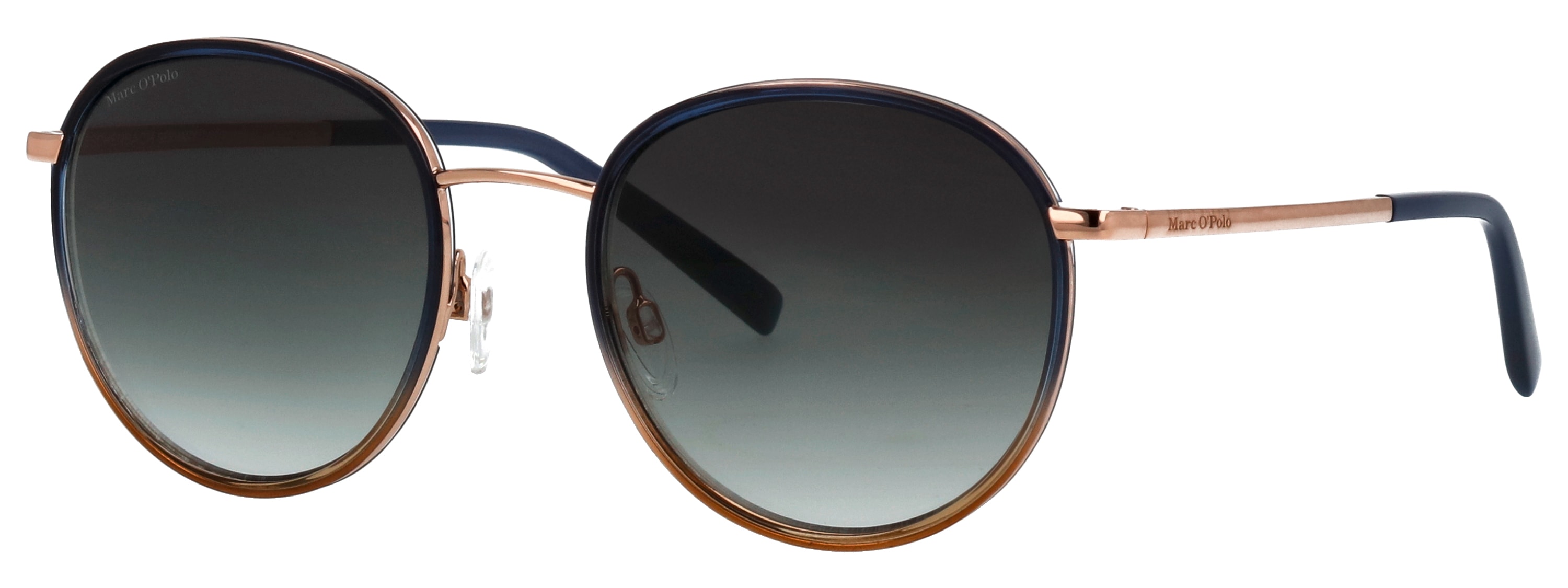 Sonnenbrille MARC O'POLO "505121", Damen, rosa (blau verlauf, roségold), Sonnenbrillen, Form Panto, hochwertigen Verlaufsgläsern, Polyamid UV 400 Image