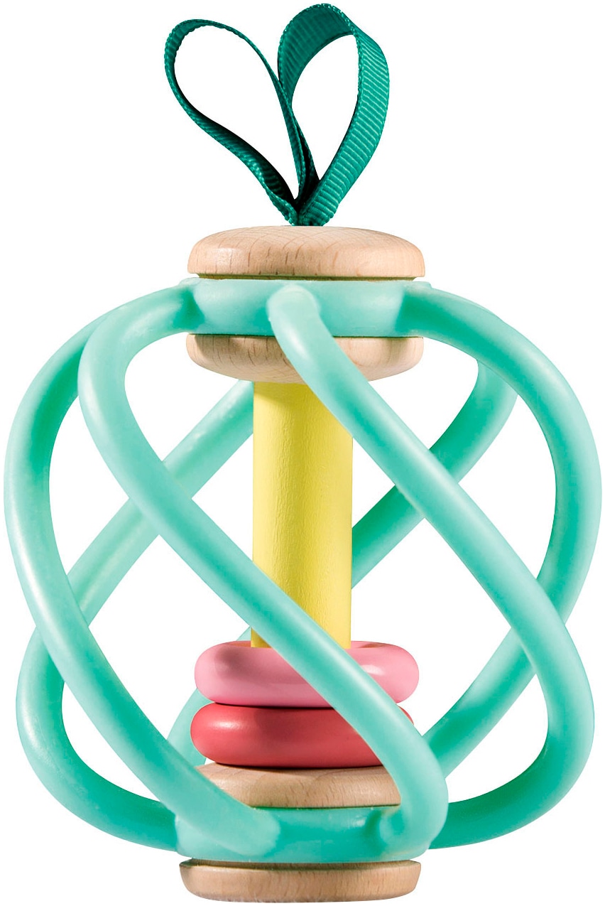 Greifling HAPE "Apfel Alex", bunt, Greifspielzeug, KinderB:12,5cm H:18cm L:11,4cm, Holz, Polyester, Silikon, B:12,5cm H:18cm L:11,4cm