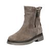Stiefelette GABOR "Gabor Stiefelette Veloursleder/Textil", Damen, Gr. 42, braun (braun, grau), Veloursleder, Textil, casual, Schuhe