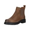 Stiefelette CLARKS "Clarks Stiefelette Leder/Textil", Damen, Gr. 38, braun (walnut), Leder, Textil, casual, Schuhe