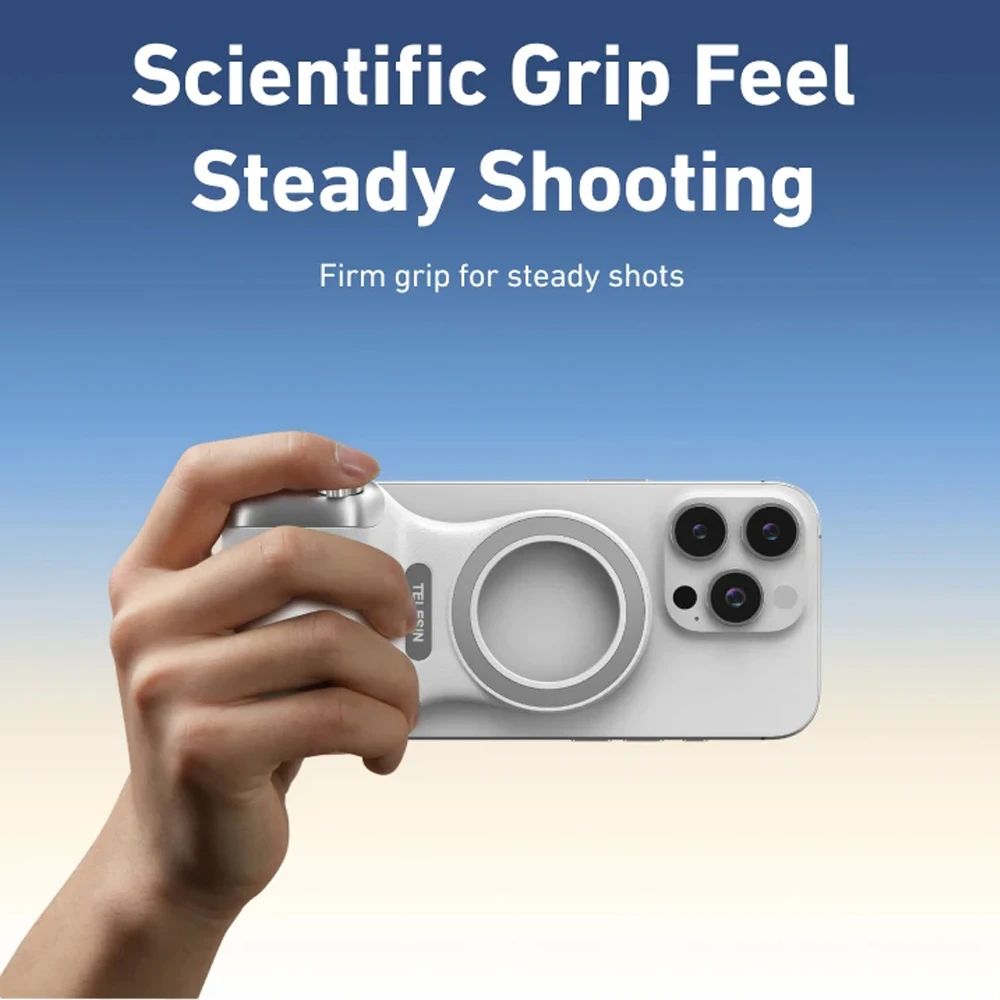 TELESIN téléphone magnétique caméra tirer poignée support pour téléphone aide au tir poignée de télécommande pour Iphone HUAWEI SAMSUNG téléphone