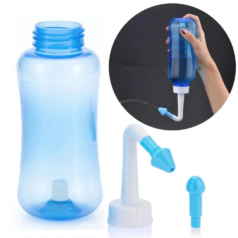 500ML Baby Nasendusche Nasenspülflasche Nasenspülreiniger Nasenschutz Vermeiden Sie allergische Rhinitis Erwachsene Kinder Neti Pot Image