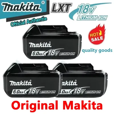 Genuine Makita 18v Battery With Charger Rechargeable Lithium Ion for BL1850 BL1880 BL1860B LXT400 Power Tool Makita 18 v Battery