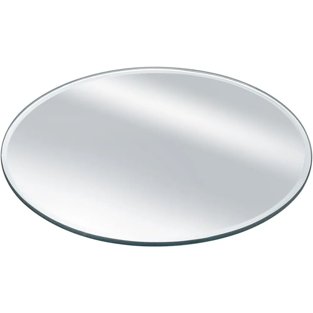 Runder 3 mm abgeschrägter Glasspiegel, 15,2 cm Durchmesser, runde Spiegelplatten, moderner Look, ästhetischer Spiegel, Glasspiegel für die Wand Image