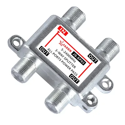 TV Antenna Satellite Splitter Coaxial Cable 3 Way Antenna Cable TV Signal Splitter F-Type Socket Female Connector Dropshipping