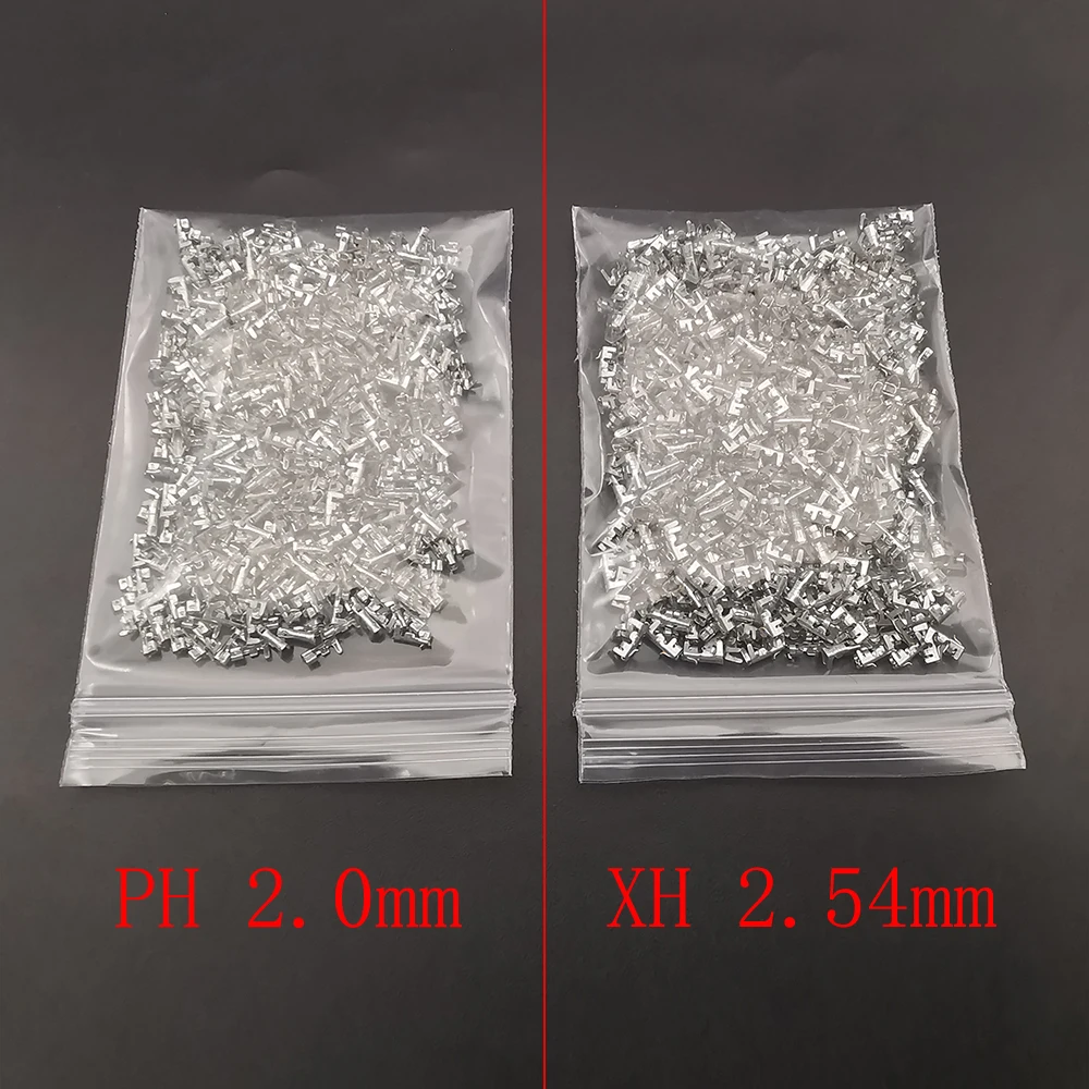 500 Teile/los Metall Crimpen Pin JST PH2.0/XH2.54 Kontakt Pins für JST PH 2,0mm/XH 2,54mm Pitch weibliche Buchse Gehäuse Stecker Image
